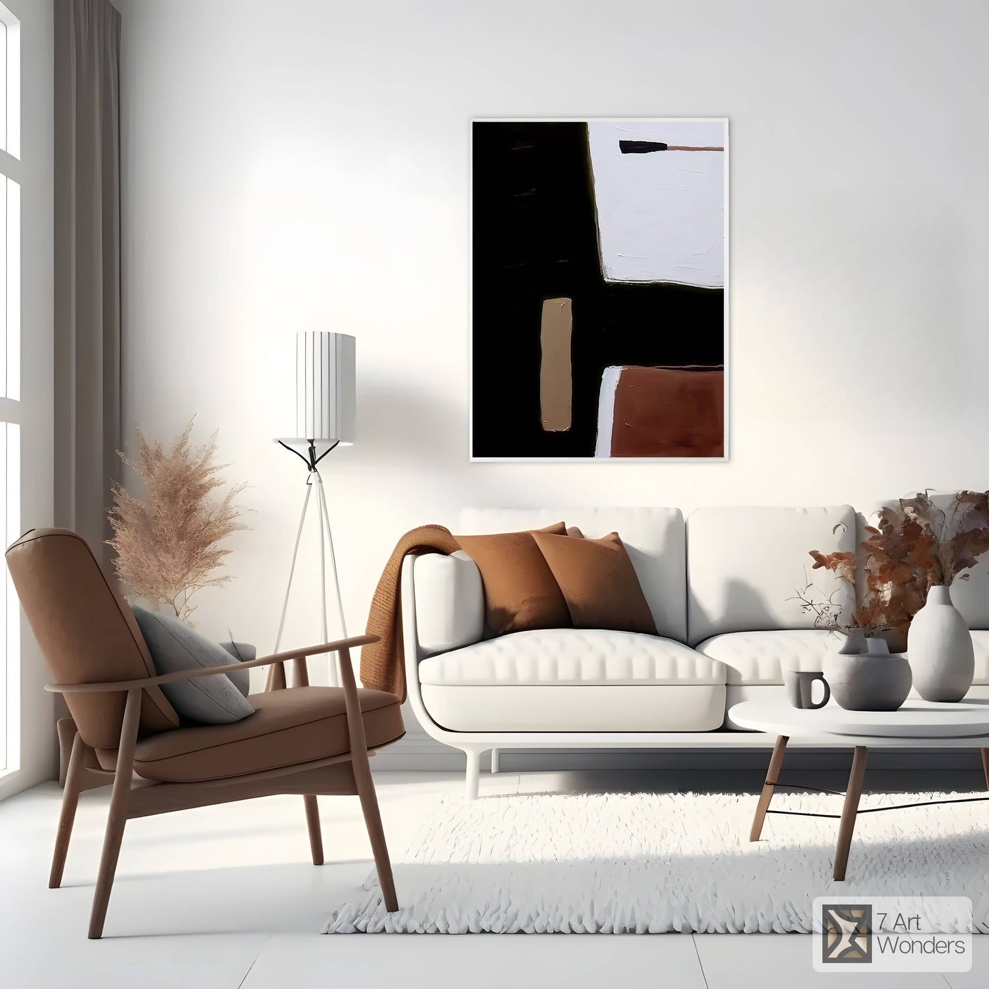 Bold Abstract Color Blocks Art