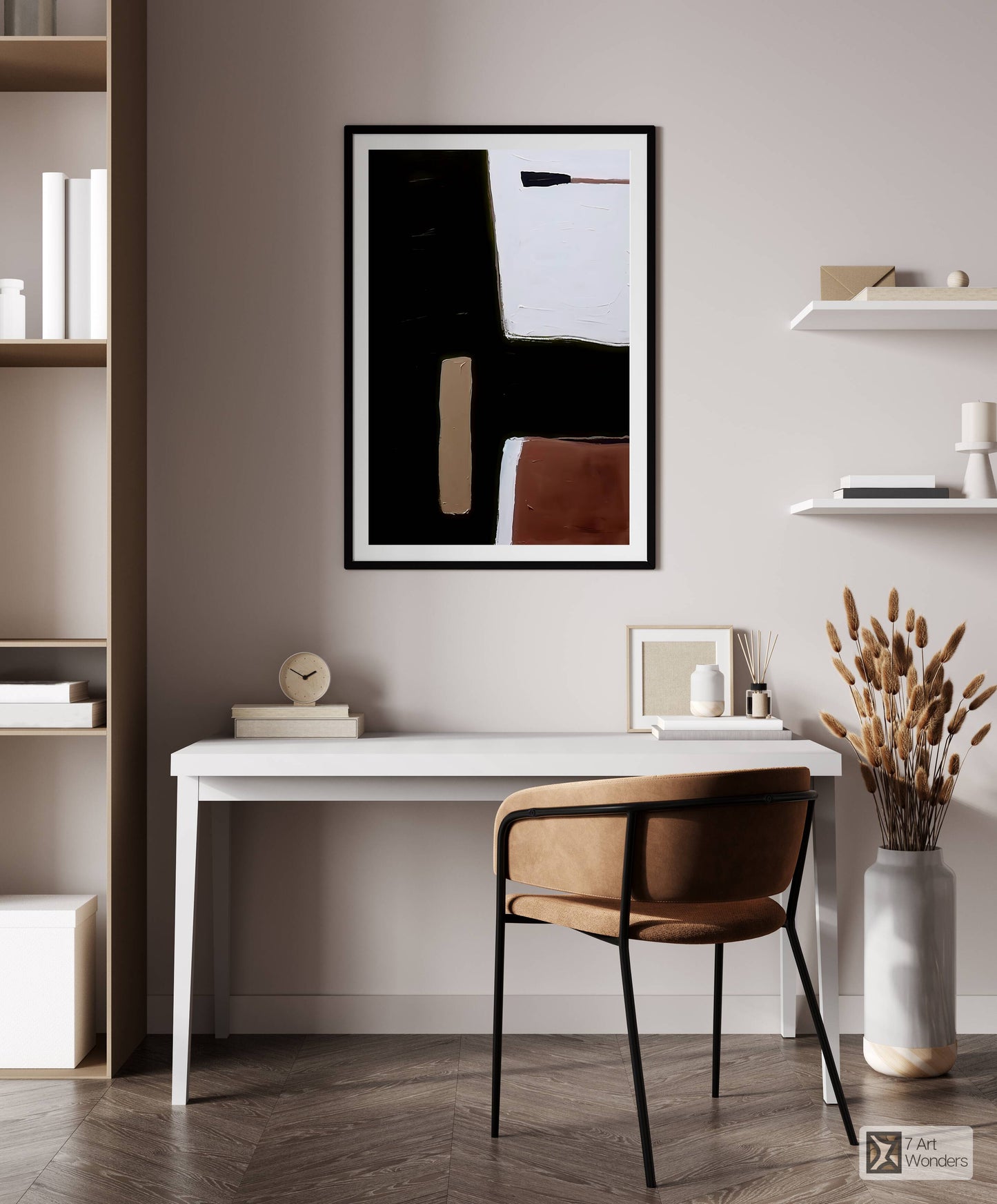 Bold Abstract Color Blocks Art