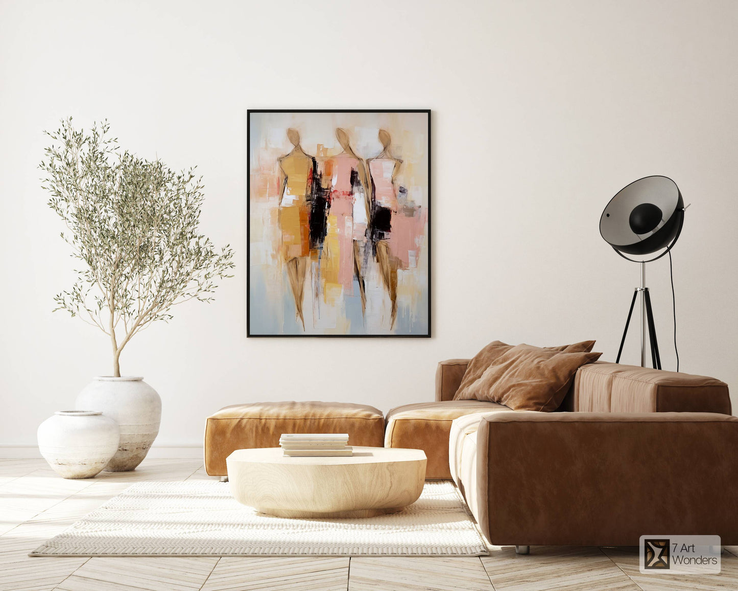 Light Amber Vibrant Women Art
