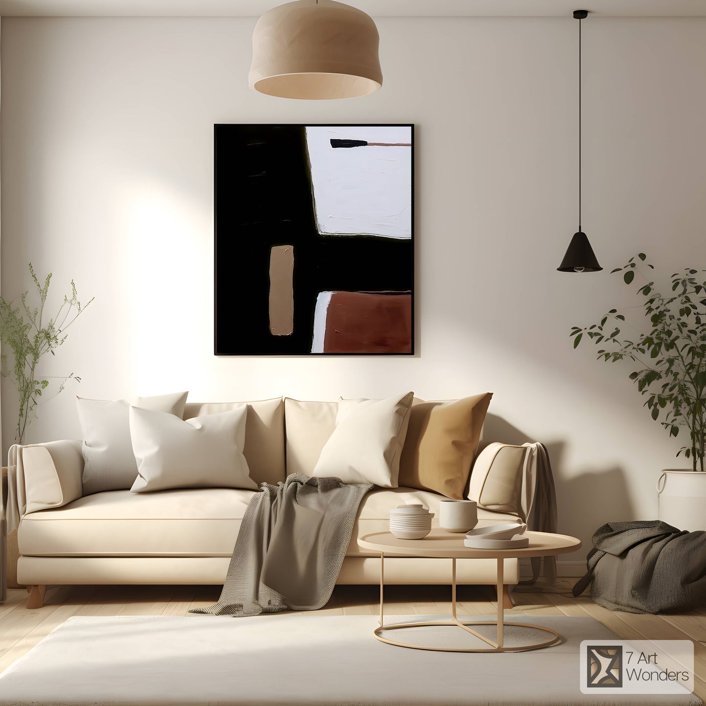 Bold Abstract Color Blocks Art