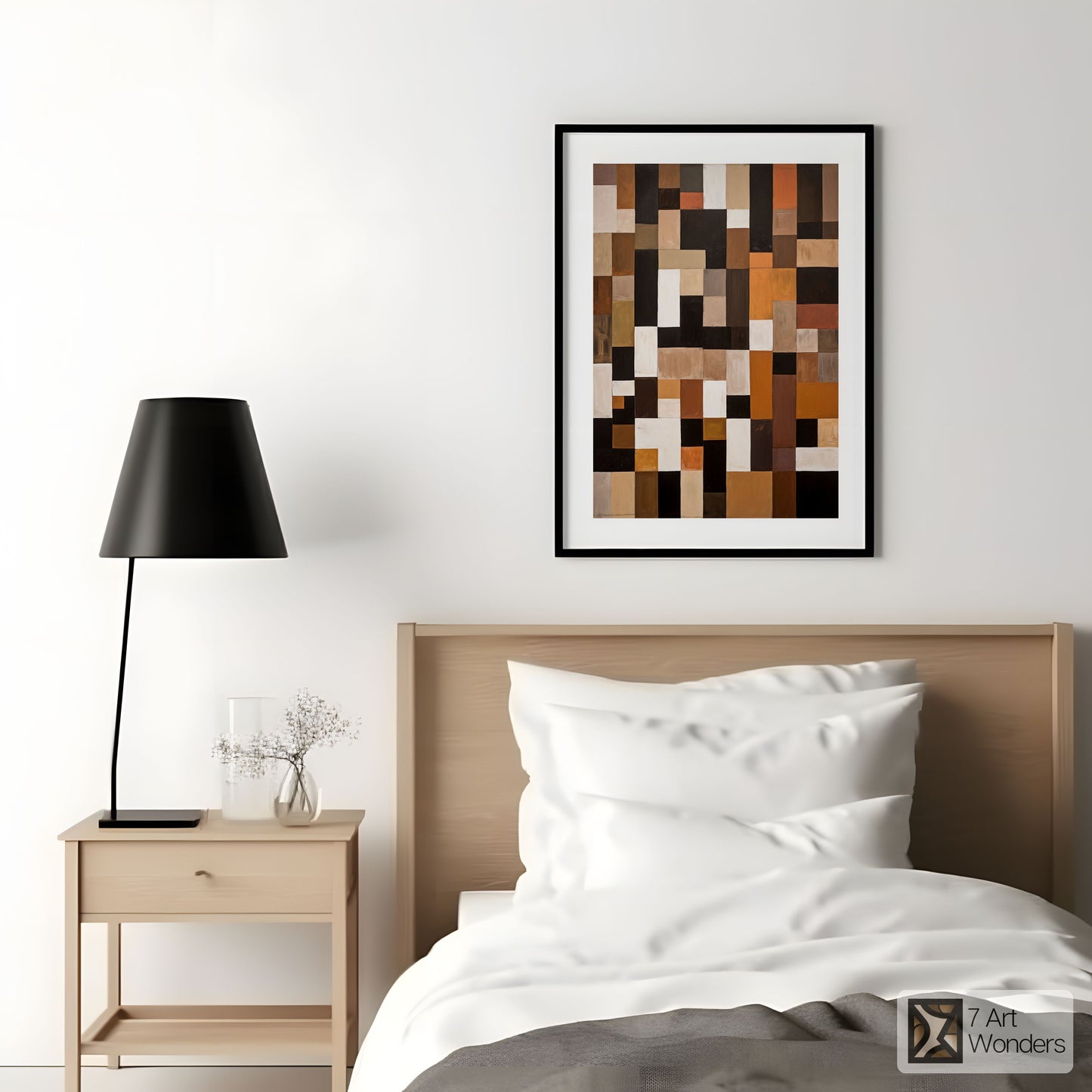 Earth Tone Block Art