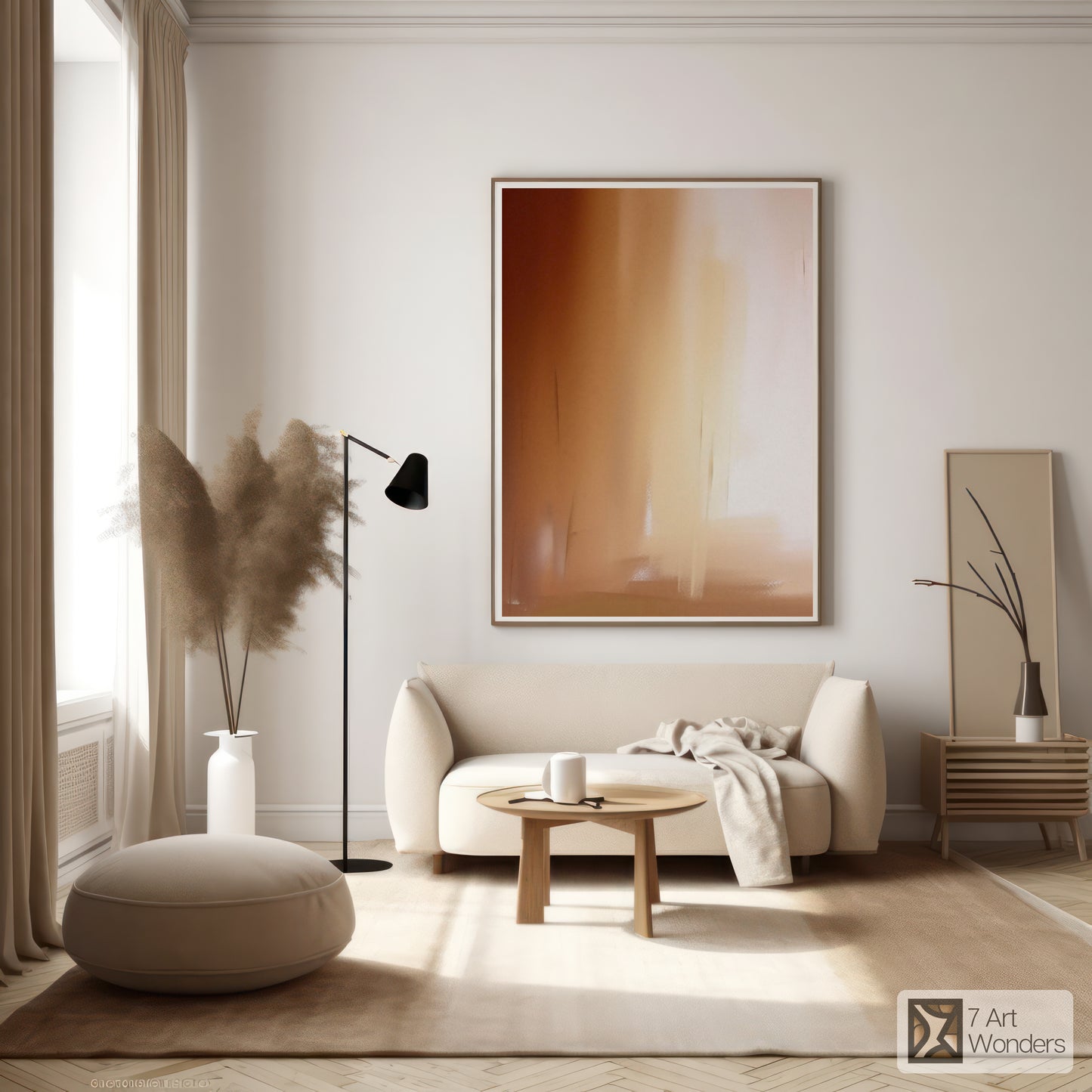 Brown Beige Shades Art