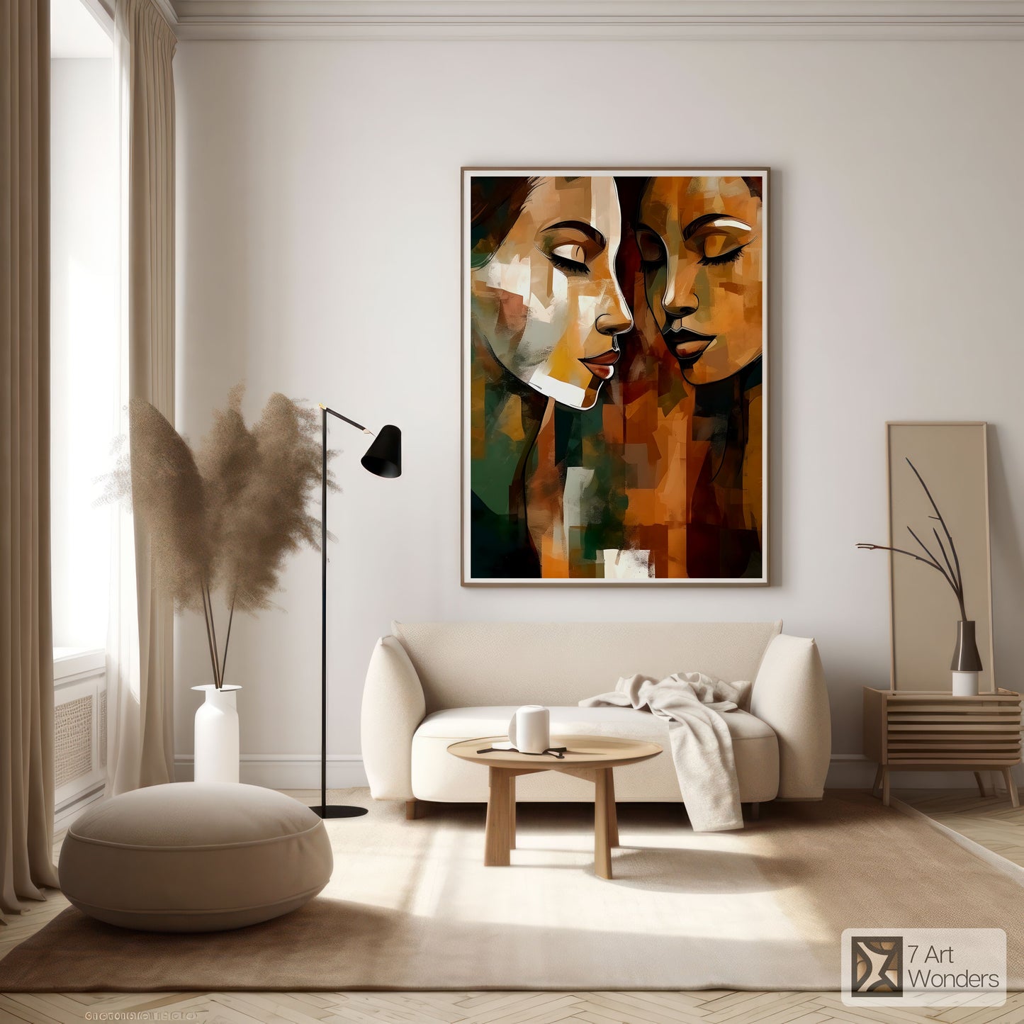 Romantic Cubism Women Portrait