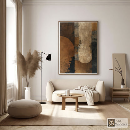 Brown Copper Abstract Art