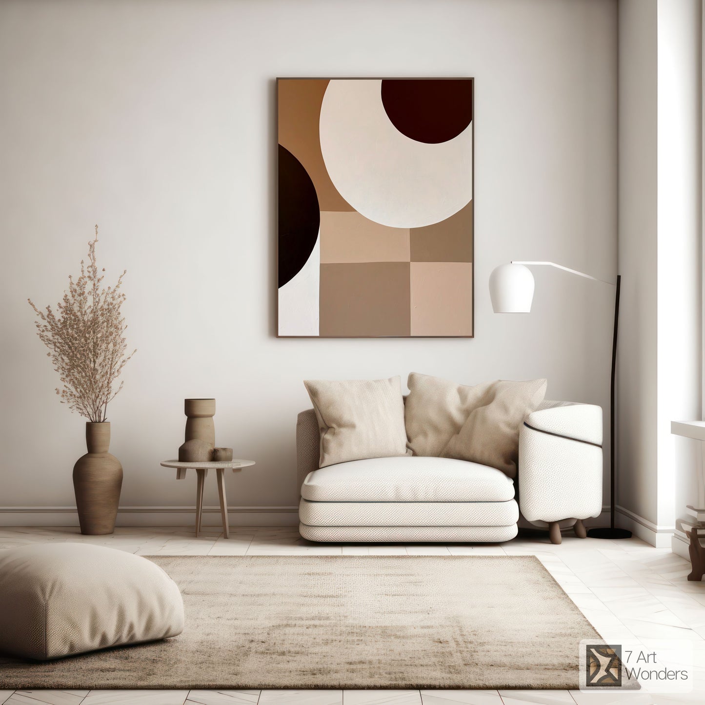 Minimalist Geometric Circle Art