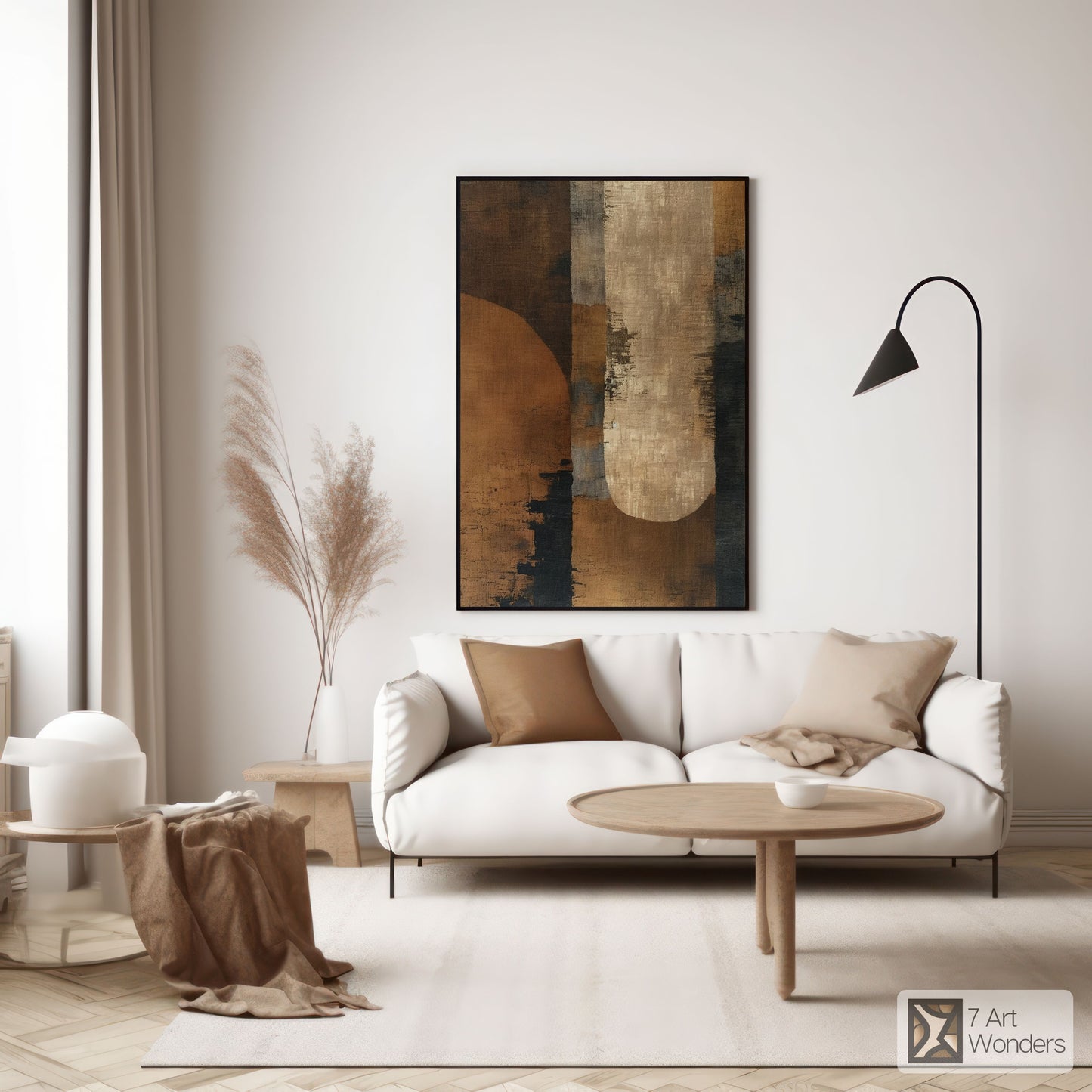 Brown Copper Abstract Art