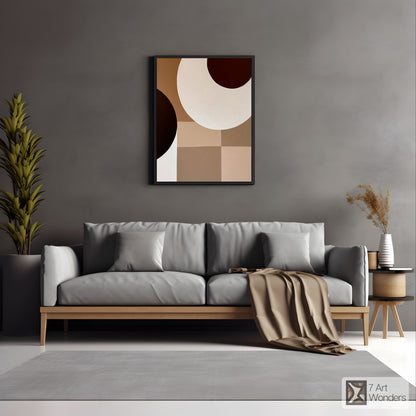 Minimalist Geometric Circle Art