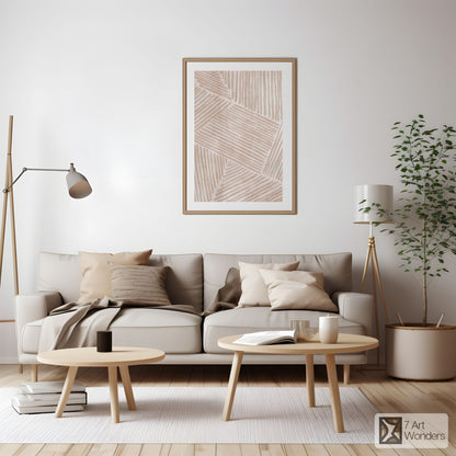 Light Pink Beige Artwork