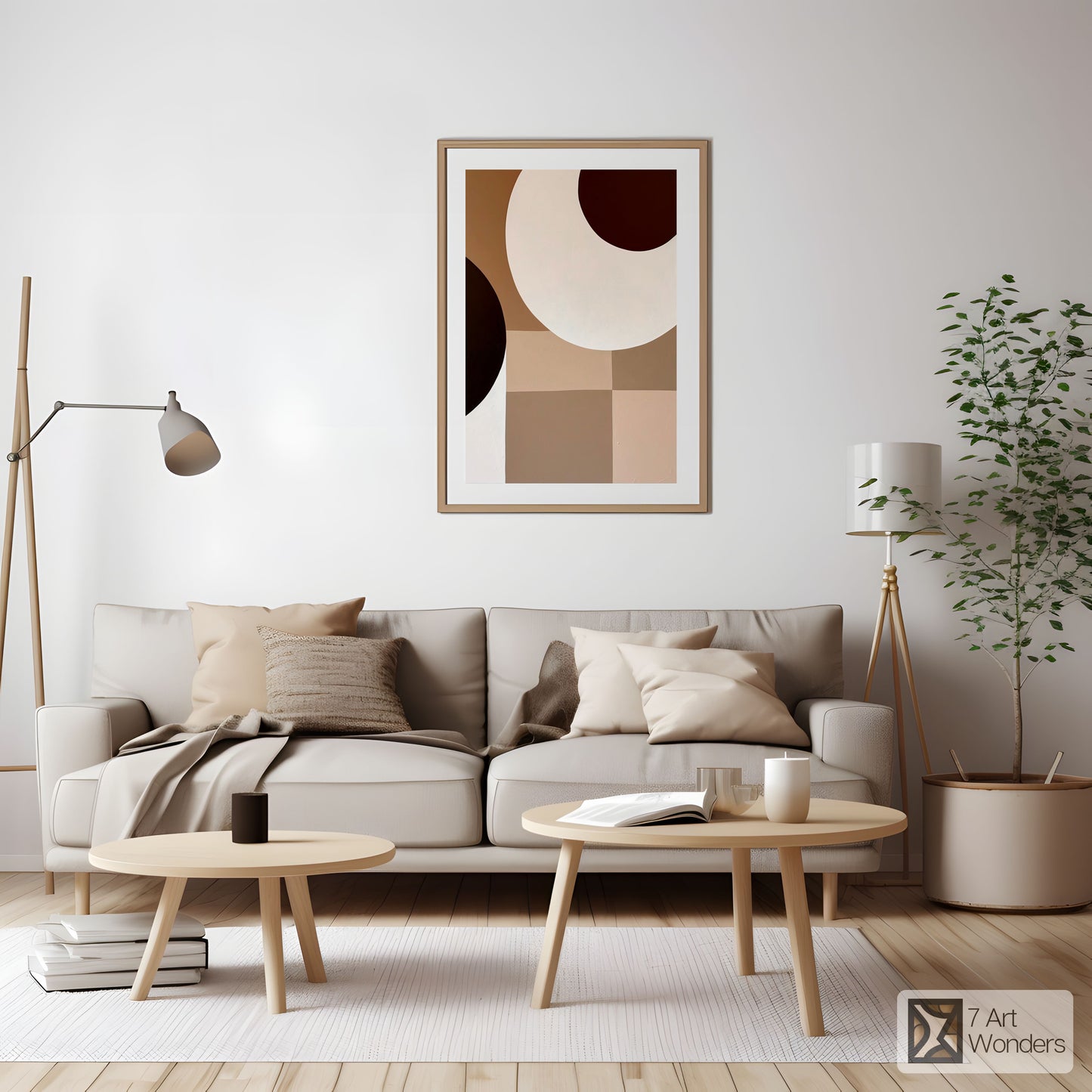 Minimalist Geometric Circle Art